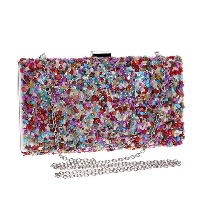 Woman Evening bag Women Diamond Rhinestone Clutch Crystal Chain Shoulder Small Purse Wedding Purse Party Evening Bags