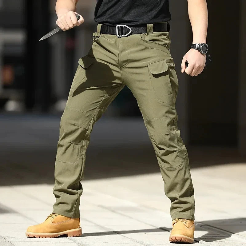 2024 New Summer Tactical Cargo Pants Casual Trousers Men Wear-resisting Multi-Pockets Quick Dry Outdoor Hiking Work Trousers Men