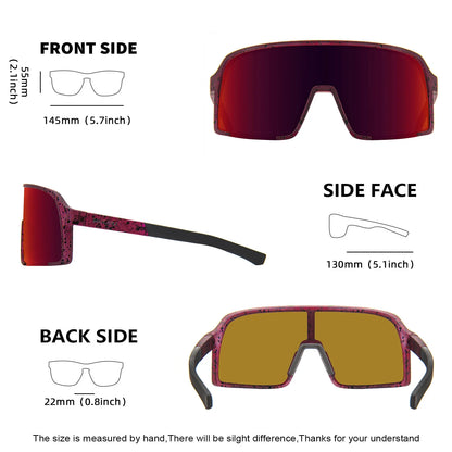 Polarized Sunglasses for Men Women, Windproof Outdoor Sports Cycling Running UV400 Protection Male Sun Glasses 8133