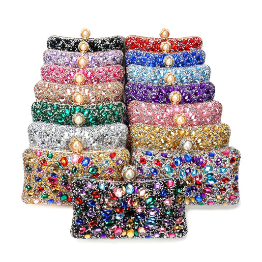 Diamonds Evening Bags Party Wedding Clutch Rhinestones Hot Design Chain Shoulder Handbags