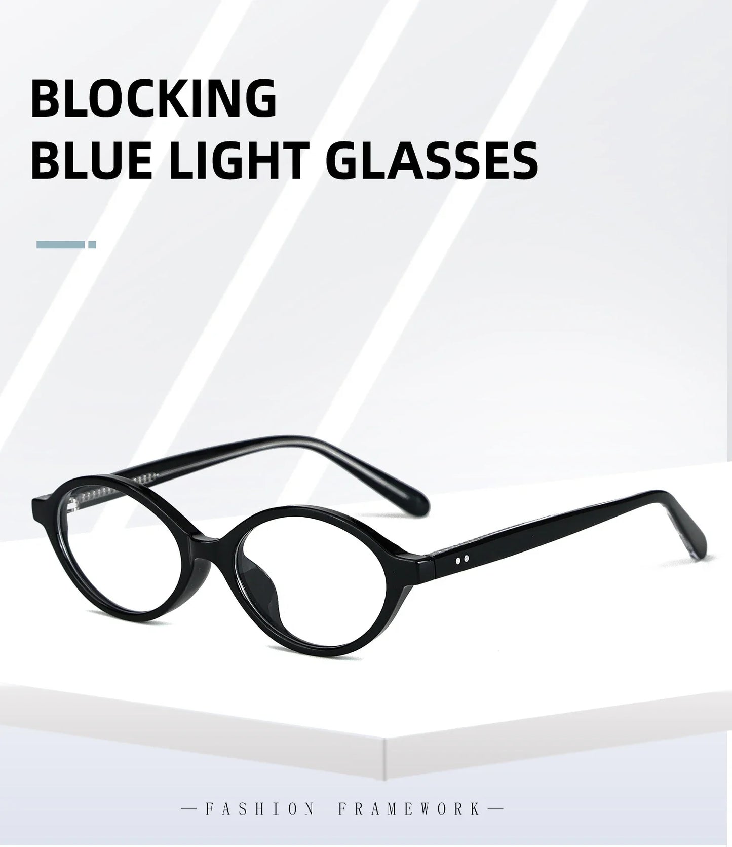 Simple Geometric Oval Small Frame Retro Design Women's Polarized Sunglasses UV Protection Customizable Prescription K9142