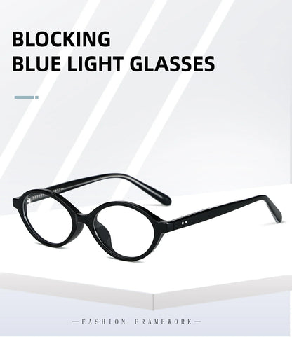 Simple Geometric Oval Small Frame Retro Design Women's Polarized Sunglasses UV Protection Customizable Prescription K9142