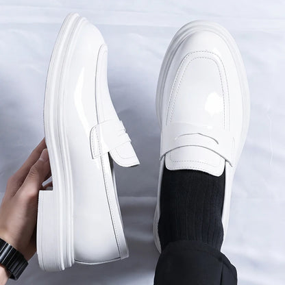 New Summer Slip on Flats Stylish Leather Men's Loafers Fashion Casual Shoes Man Light Antiskid Driving Shoes Handmade Moccasins