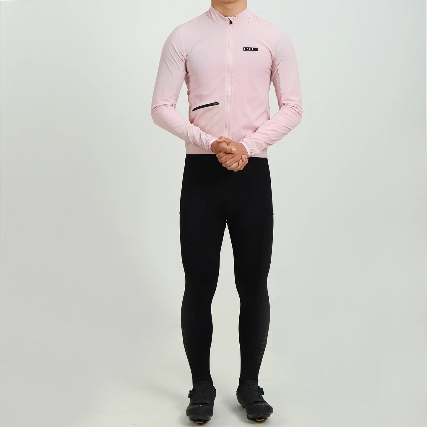 2024 New Season PRO Lightweight Windproof Cycling Jacket Road bike Wind Jacket Stretch Fabric With Zipper pocket PINK