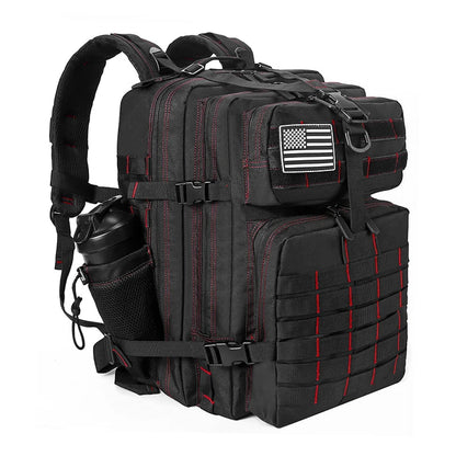 45L Tactical Backpack for Men and Women Large Athlete Gym Bag Outdoor Sports Hiking Survival Rucksack with Bottle Holder
