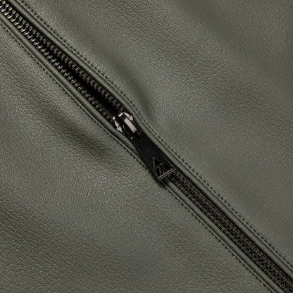 New Spring and Autumn 2025 Casual Leather Jackets, Men's Stand-Up Collar Leather Jackets, and High-End Large-Sized Goatskin Coat