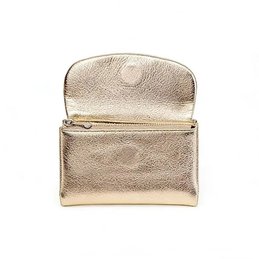 Portefeuille court en cuir véritable pour femme, avec porte-cartes RFID, mini pochette douce en cuir de vachette véritable