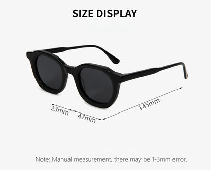 2026 New Fashion Handmade Acetate Polarized Sunglasses Women Portable Sun Glasses Men Narrow Edge Eyeglasses Prescription Custom