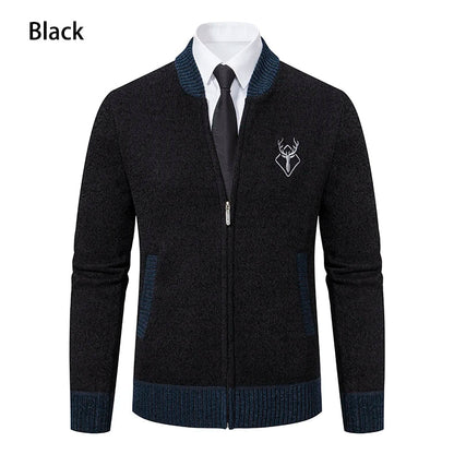 Vintage Men Knitted Sweaters Cadigan Men's Casual Fashion Button Up Cardigans Jackets Autumn Winter Jumper Coat