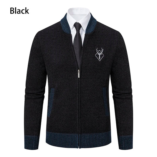 Vintage Men Knitted Sweaters Cadigan Men's Casual Fashion Button Up Cardigans Jackets Autumn Winter Jumper Coat