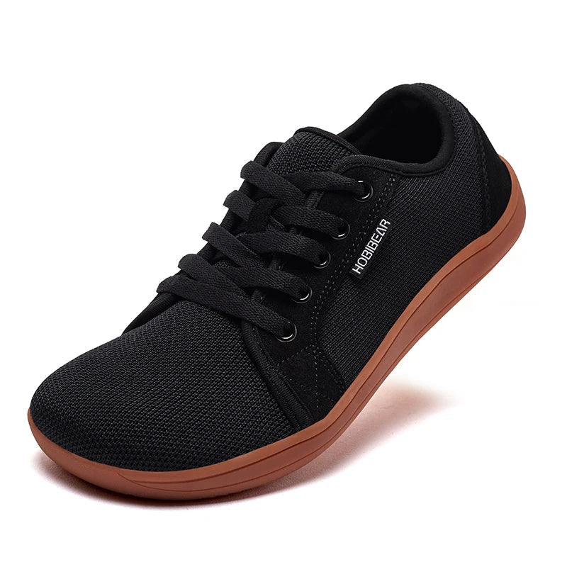 Wide Toe Barefoot Shoes Womens Mens Outdoor Lace Up Running Sneaker Zero Drop Comfortable Casual Shoes
