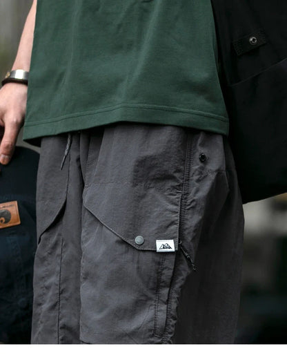 Spring Summer Korean Outdoor Functional Waterproof Cargo Pants For Men Clothing Harajuku Joggers Casual Breathable Pants Male