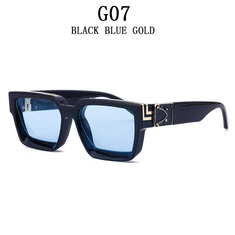 Millionaire Square Sunglasses For Men Vintage Luxury Sunglasses Women Retro Shades Fashion Glasses Gafas De Sol Sonnenbrille Sun