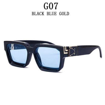 Millionaire Square Sunglasses For Men Vintage Luxury Sunglasses Women Retro Shades Fashion Glasses Gafas De Sol Sonnenbrille Sun