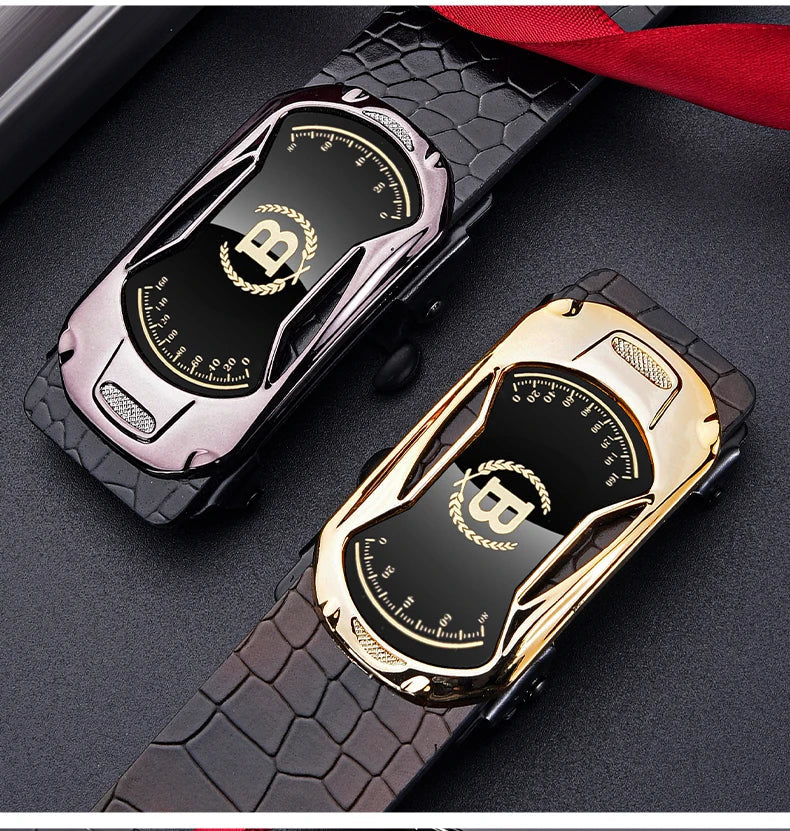 New Product Belt MEN'S High Quality Toothless Automatic Buckle Casual Men Belt MEN'S Business Fashion Belt