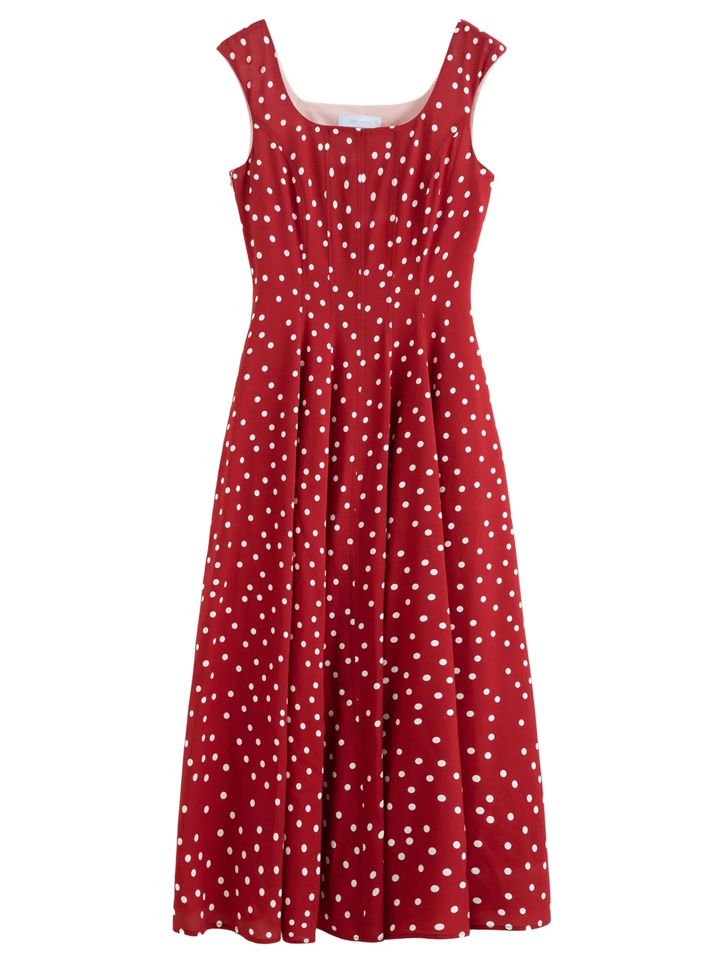 2026 Summer Women's Polka Dot Print Sleeveless Lightweight Dress - French Vintage Charm for Daily and Vacation Wear