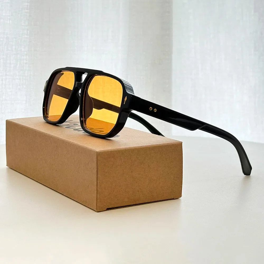 Square Sunglass Men Vintage Fashion Glasses Retro Sunglasses Women Trendy Gafas De Sol Hombre Lunette Soleil Femme Dropshipping