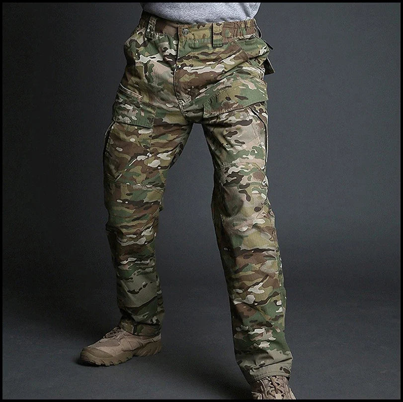 2026 City Tactical Cargo Pants Men Hiking   Hunting Pants Cotton Multi-pocket Stretch Flexible Man Casual Trousers