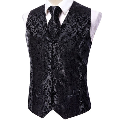 Mens Vests Tie Sets V-Neck Grey Red Purple Blue Green Pink Black Waistcoat Hanky Cufflinks Wedding Business Designer