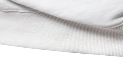 2024 New Spring Cotton Blend Sweatshirt for Men Casual Sport Design Round Neck Pullover Men
