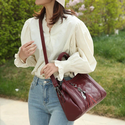 Sac A Main Soft PU Leather Luxury Handbags Women Bags Designer Ladies High Quality Tassel Crossbody Bags Shopper Tote