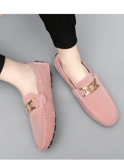 2025 New Handmade Beanie Shoes Men's Soft Sole Slip-On Casual Lazy Shoes Breathable Trbottomy Easiest for Match Large Size