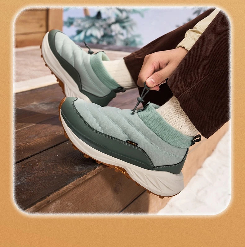 Men Winter Boots High-Top Thermal Ankle Support  Fleece Lined Ice Grip Abrasion-Resistant Sneakers Male 672542215A