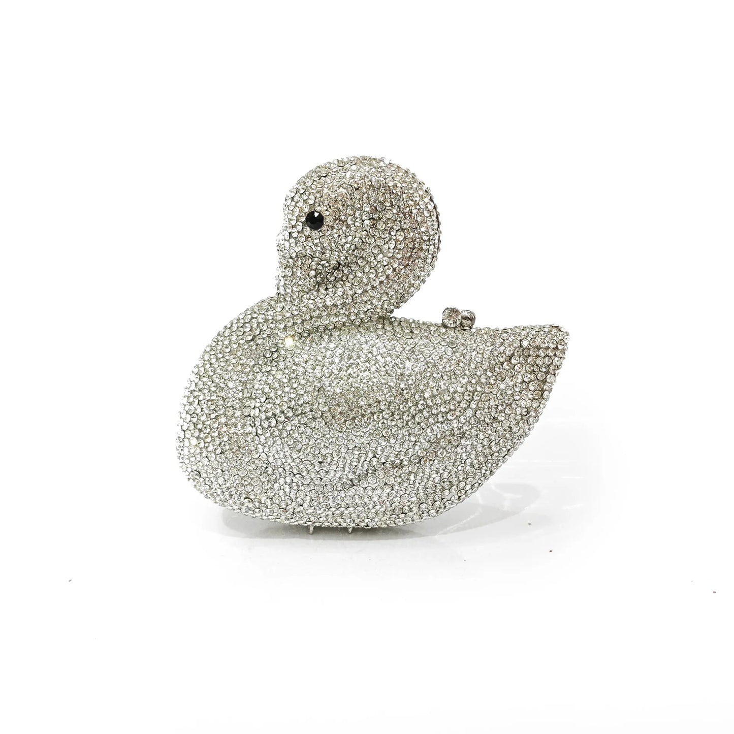 Swan Shaped Crystals Evening Bags New Women Sparkling Rhinestone Metal Clutch Luxury Bridal Purses Wedding Party Handbags