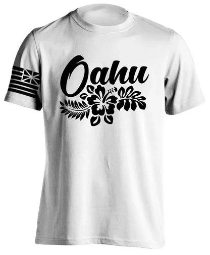 Men's Cotton Shirt OAHU HAWAII SURFING Distressed TShirt Unisex Surf Board Beach Tee Tops Summer Fashion Casual Short Sleeves