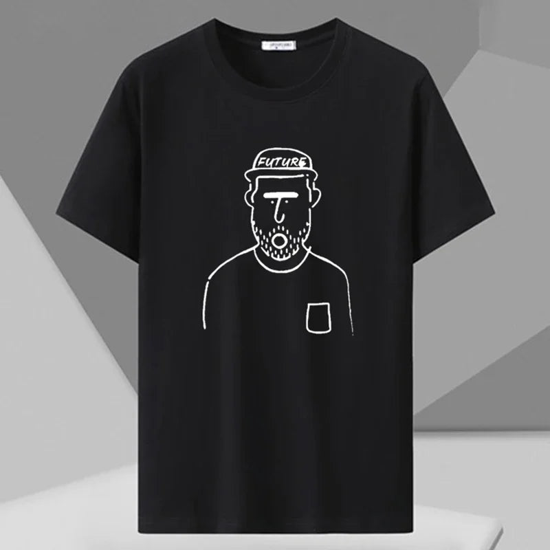 Plus Size Printed T Shirt Men 5XL 6XL 7XL 180kg Loose Short Sleeve Tee Oversized Tops Big Size Men Clothing 티셔츠 반팔 남자 Camiseta