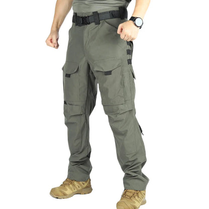 Outdoor Waterproof Work Pants Men Field Combat Tactical Trousers Spring Autumn Wear-Resistant Multi-pocket Training Cargo Pants