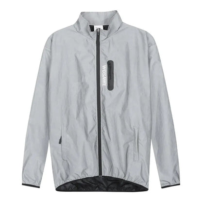 Full Reflective Cycling Jacket Winter Autumn Bicycle Windbreaker Bike Soft Windproof Waterproof Running Jacket Men's Coat