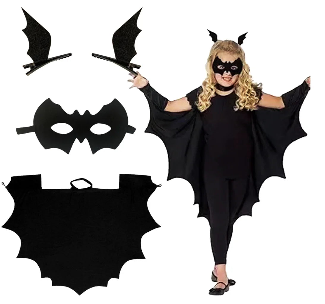 1set/lot cosplay bat costumes girl boy halloween party costumes