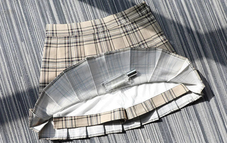 Plaid Half Length Skirt Women's A-line Short Skirt High Waist Girl Skirt Ropa Mujer Mini Skirts Clothes for Women
