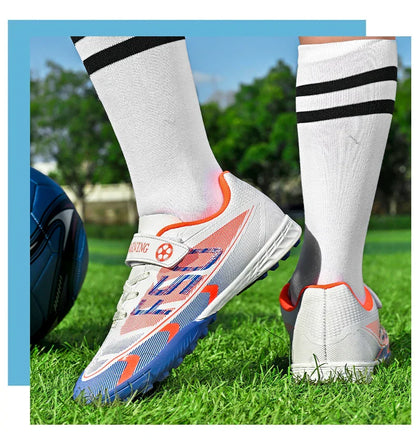 Kids Soccer Shoes School Football Boots Professional Cleats Grass Training Sport Footwear Boys Outdoor Futsal Soocer Boots 30-38