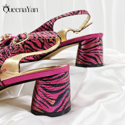 2025 Women Elegant Gold High Heel Shoe and Matching Bag Set with Rhinestone Accents Stylish Peep Toe Design for Party