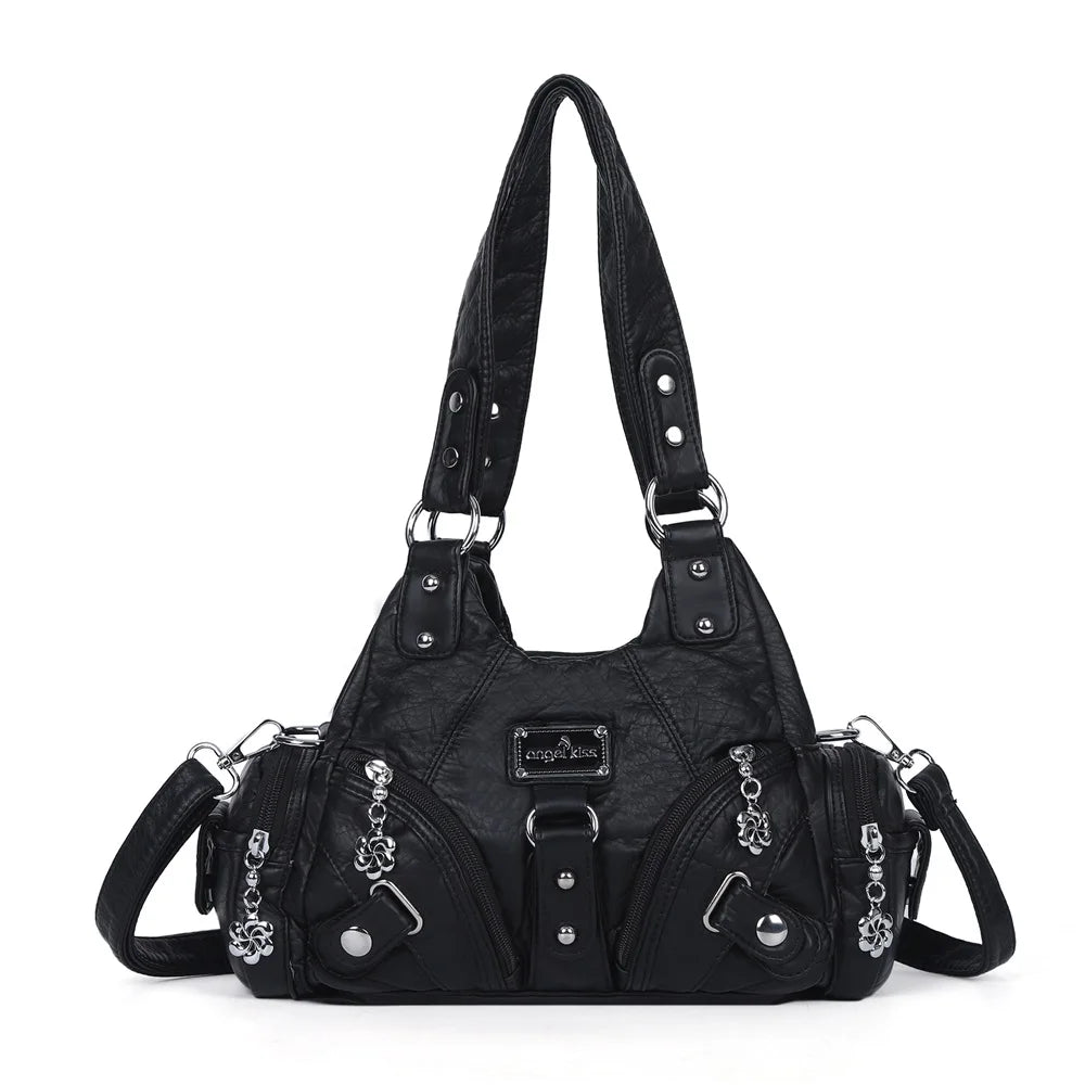Women Handbags Soft Tote Bag Small Top-handle Fashion Satchel Multi-Pockets Crossbody Shoulder Bag Hobos Phone Pack