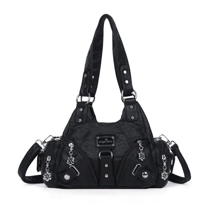 Women Handbags Soft Tote Bag Small Top-handle Fashion Satchel Multi-Pockets Leopard Shoulder Bag Hobos Phone Pack
