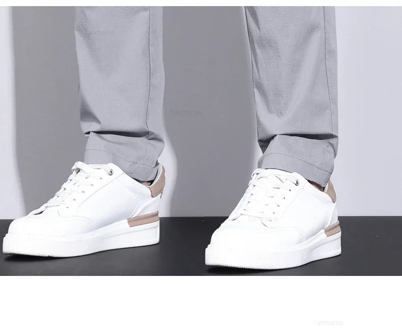 Ultra-thin Elastic Men's Casual Pants 2024 Summer Ice Silk Cotton Fashion Slim Straight Business Trousers Black Gray Khaki