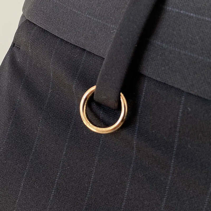High Quality Striped Suit Pants 2025 Men Elegant Slim Fit Tight Trousers Men Office Party Business Casual Slim Fit Dress Pants