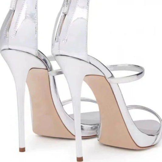 Fashion Women Shoes 2024 New High Heels Women's Slim Heels Summer Sexy Walk Hentian High Line Black High Heel Sandals