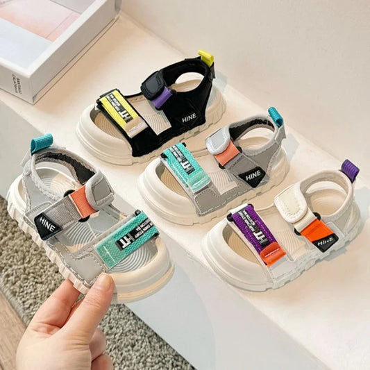 Kids Fashion Sport Sandals Girls Boys New Summer Casual Outdoor Non Slip Sole Sandals Lightweight Comfortable Design Beach Shoes