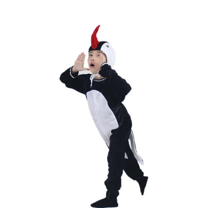 Kids Adults  Animal Bird Oriole Parrot Swallow Eagle Woodpecker Cosplay  Fancy Dress Jumpsuit Costume Gifts Set Halloween