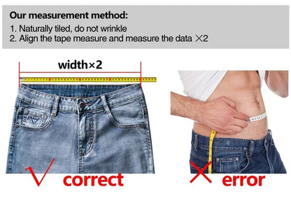 2025 Winter Fleece Jeans Men's Fashion Elastic Slim Straight Warm Trousers Thicken Business Casual Korean Thermal Denim Pants