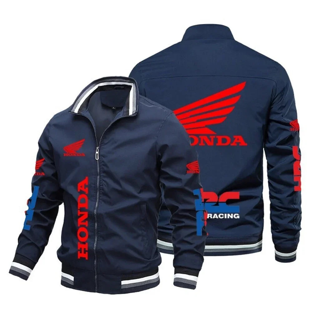 Moto 2025 New Motorcycle Jacket Pattern Bomber Jacket Baseball Motorcycle Top Men