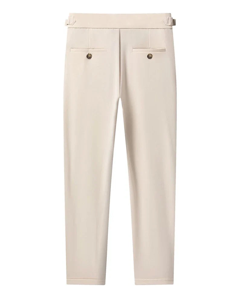 High Quality Mens Stretch Golf Pants Casual Slim Fit Dress Pants Adjustable Waist Tapered Work Cropped Trousers