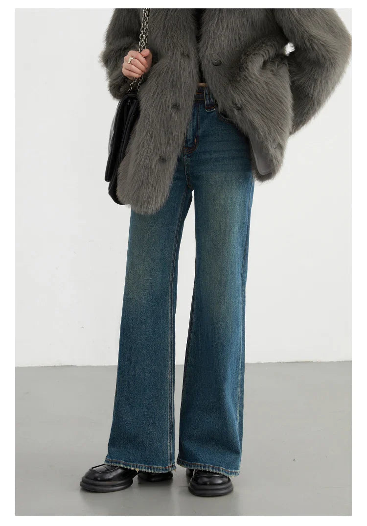 Women Jeans New High Waist Flare Denim Pants Micro Elastic Woman Trousers Horseshoe Pant Female Autumn Winter 2023