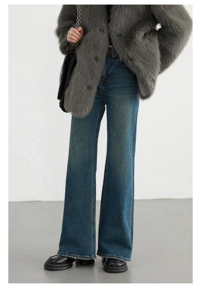 Women Jeans New High Waist Flare Denim Pants Micro Elastic Woman Trousers Horseshoe Pant Female Autumn Winter 2023