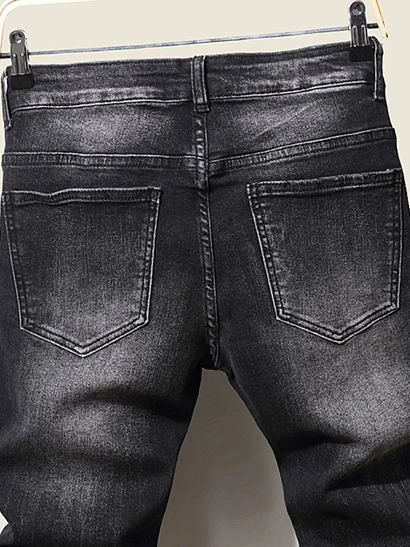 Fashion Men's Jeans Pants Stretch Blue Skinny Jeans For Men Casual Slim Fit Denim Pants Korean Style Male Trousers Jeans