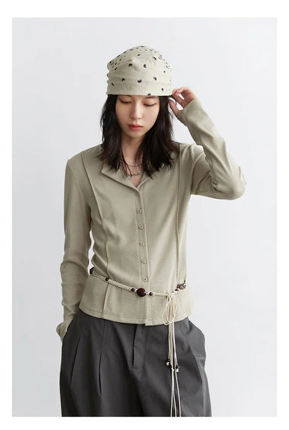 Women Cardigan Casual New Small Lapel Long Sleeved T-shirt Slim Female Knitted Sweaters Sports Spring Autumn 2025